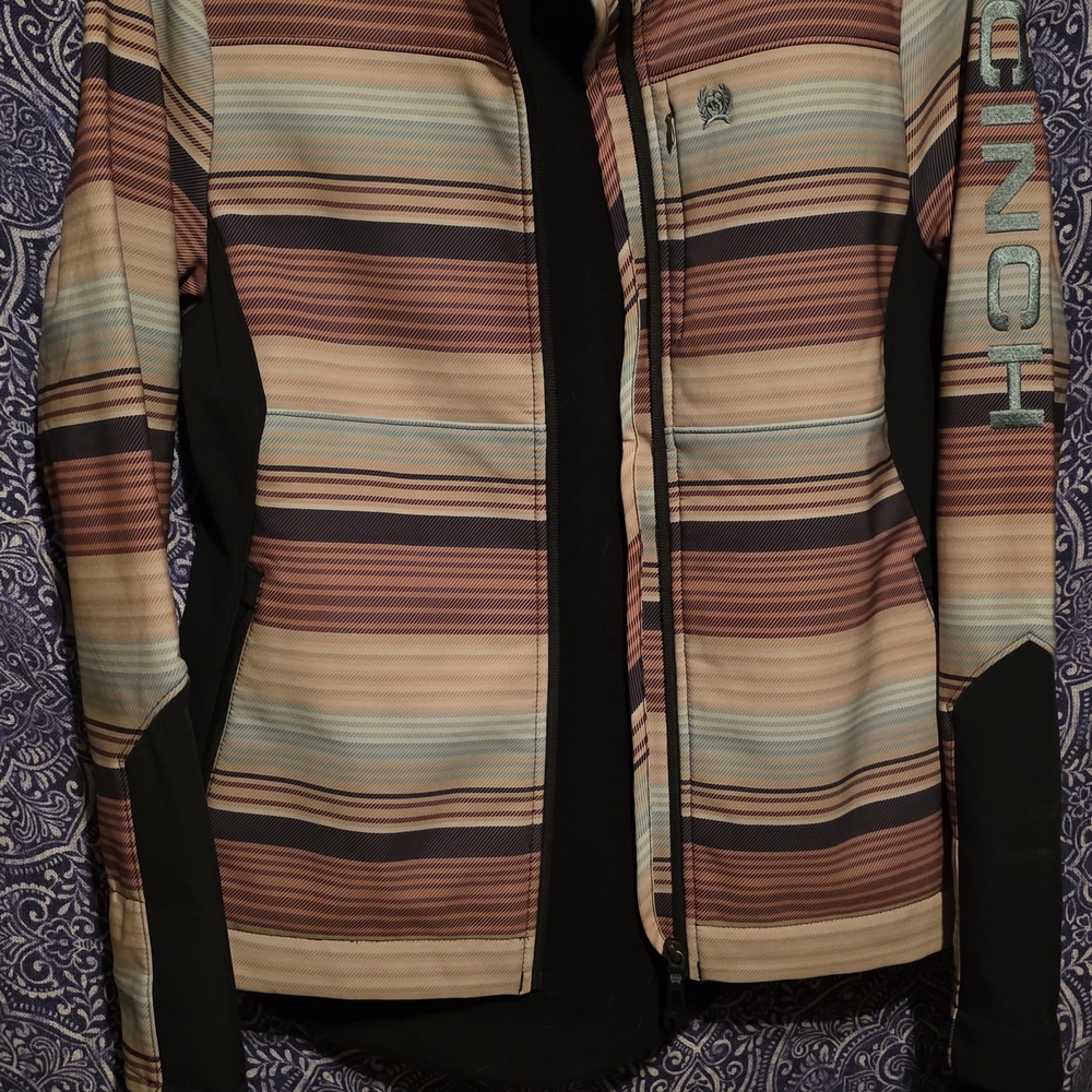 Cinch Women's Striped Ski Jacket - Multicolor